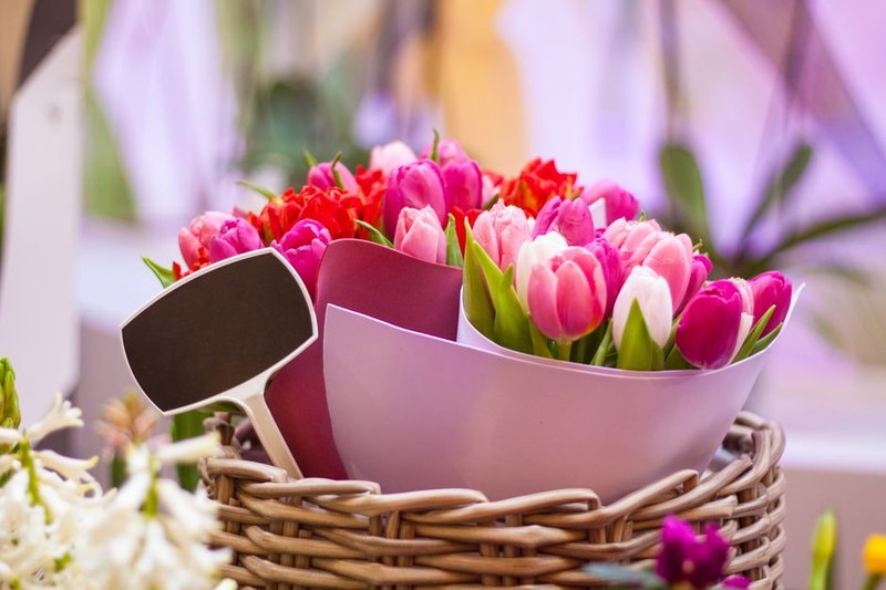 باقة الزهور الطازجة المتنوعة